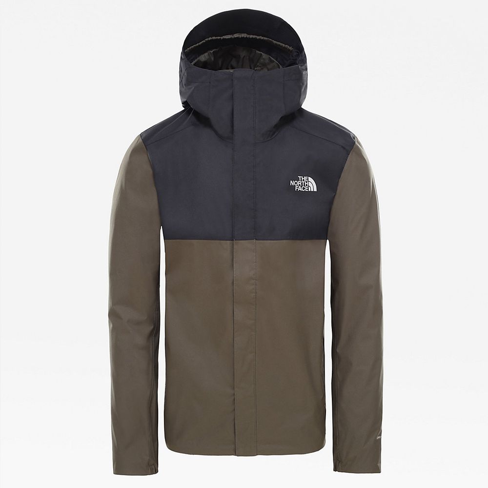 The North Face Lightweight Shell Jackets Mens Australia - The North Face Quest Zip-In Green / Black